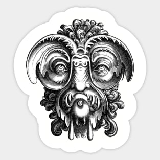 Renaissance Grotesque Monster III Sticker